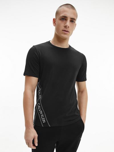 Calvin Klein Ruhák HU315057 | Calvin Klein Logo Tape Gym Férfi Póló Fekete